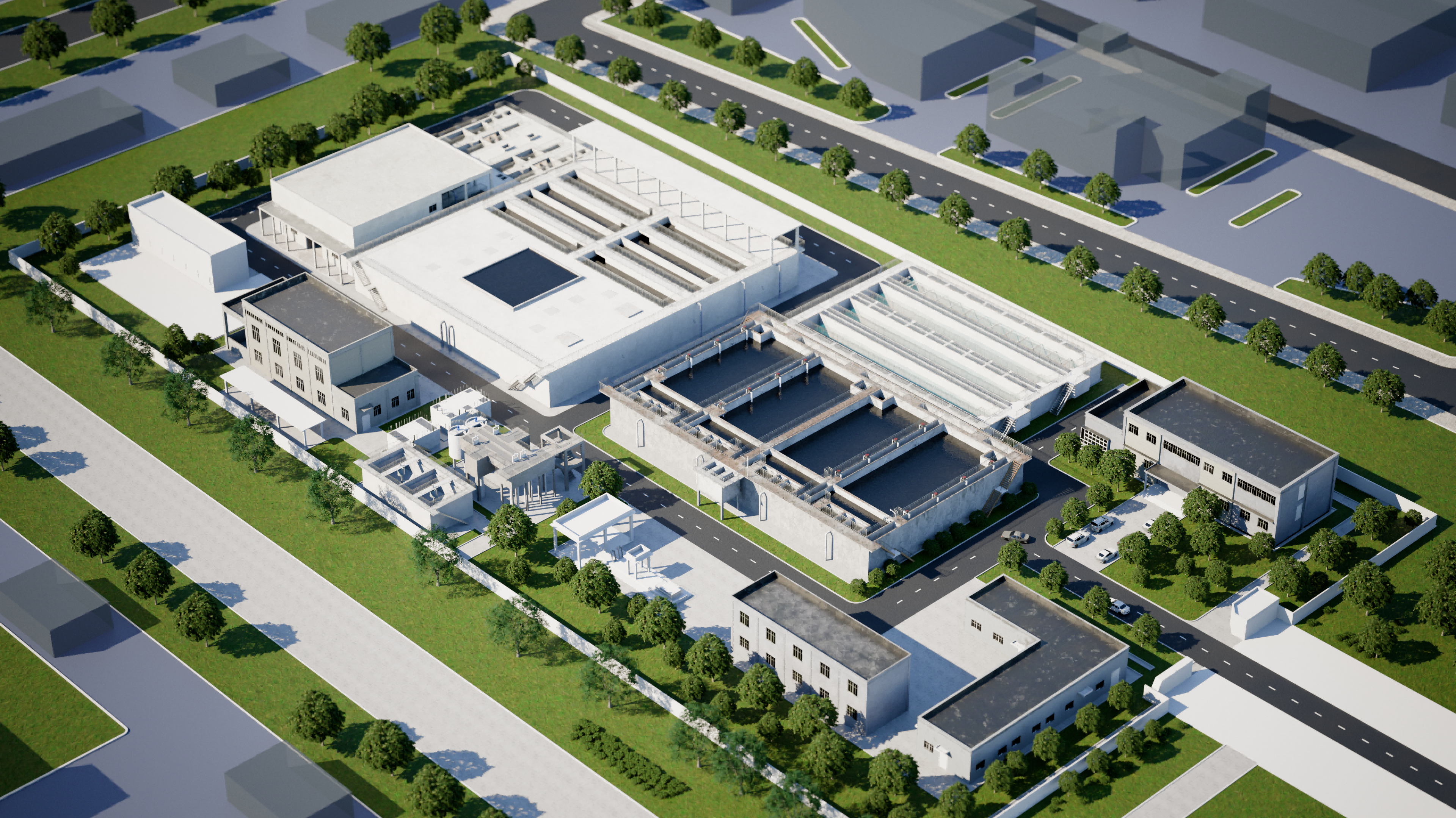 Path to improve efficiency in municipal sewage plant operations: AI integration practice at a scale of 50,000 - 150,000 m³/d